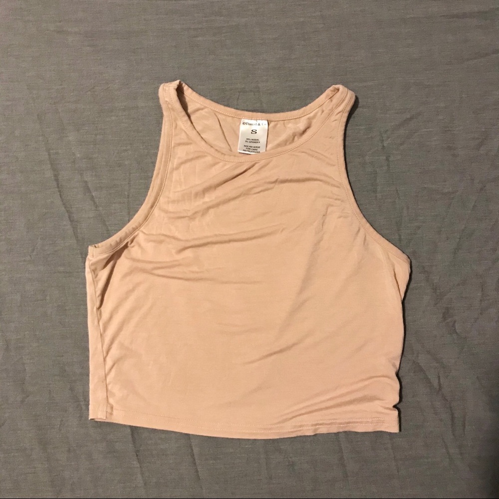 Soft tan crop top